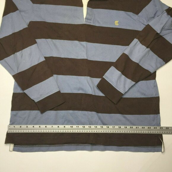 Daniel Cremieux Mens Long Sleeved Striped Shirt Blue Brown Size XL - Picture 6 of 10